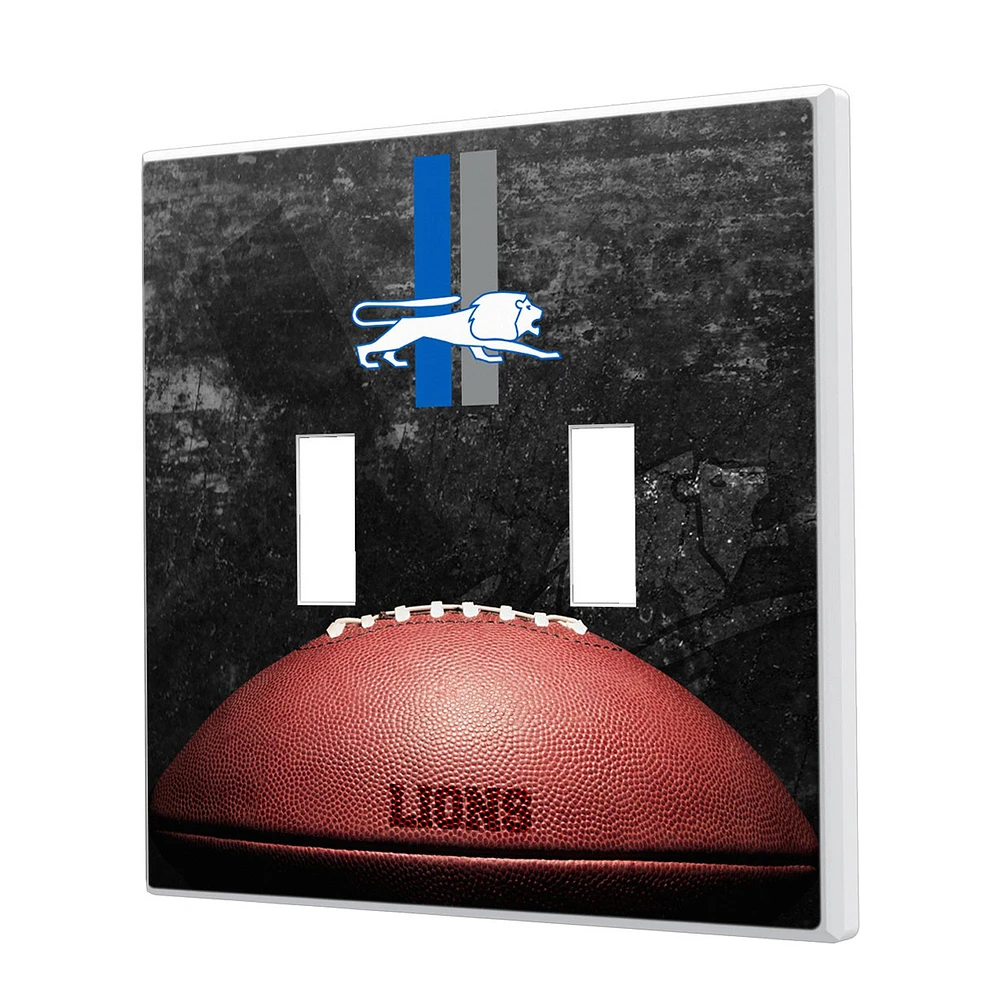 Detroit Lions Legendary Design Double Toggle Lightswitch Plate