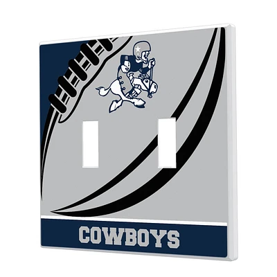 Dallas Cowboys Passtime Design Double Toggle Lightswitch Plate