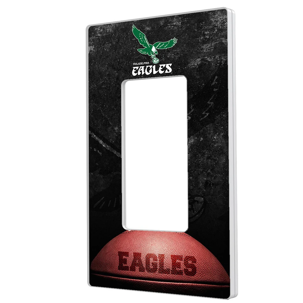 Philadelphia Eagles Legendary Design Single Rocker Lightswitch Plate
