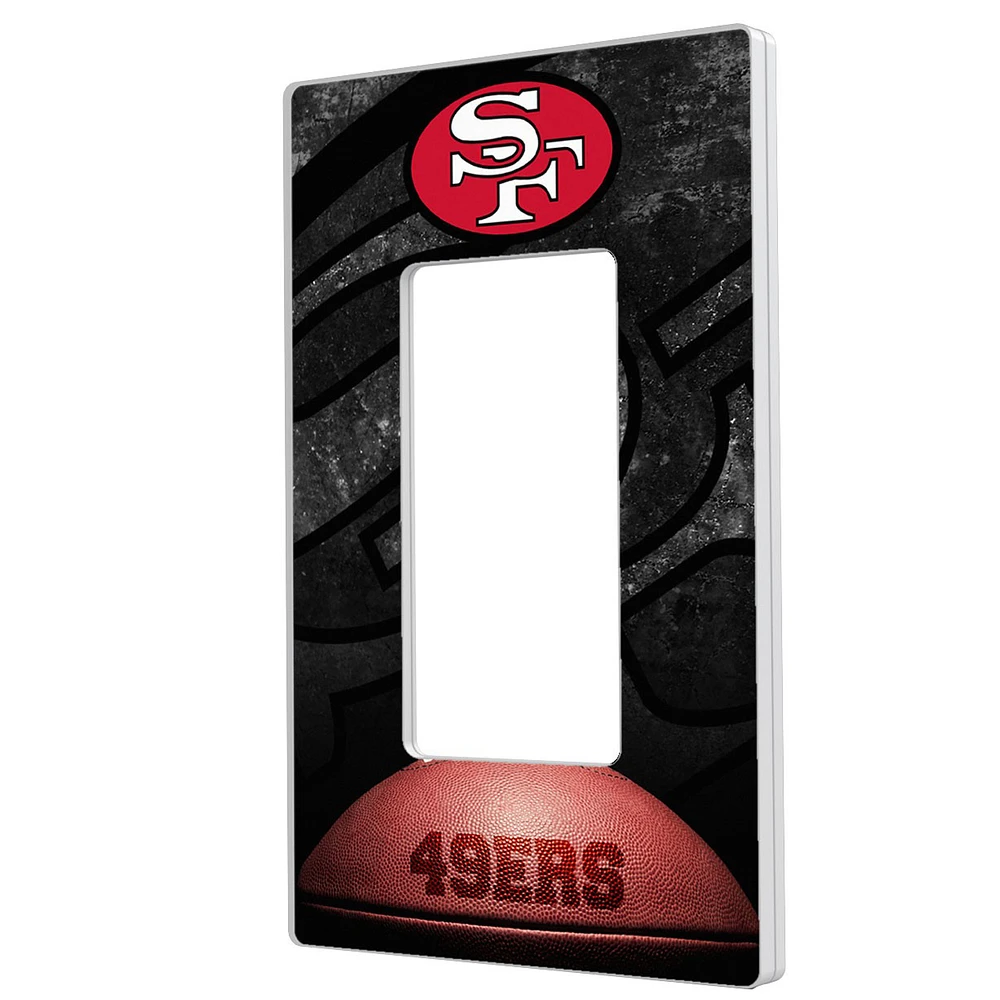 San Francisco 49ers Legendary Design Single Rocker Lightswitch Plate