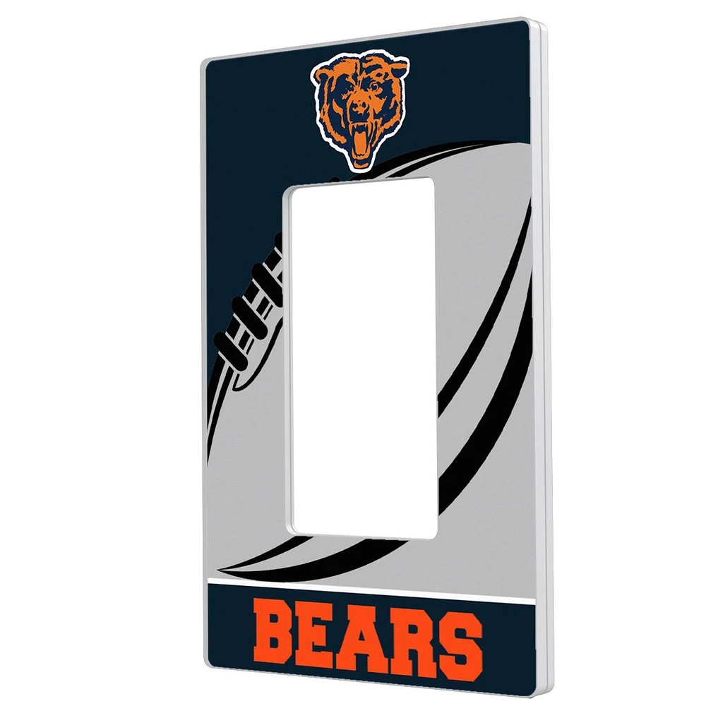 Chicago Bears Passtime Design Single Rocker Lightswitch Plate