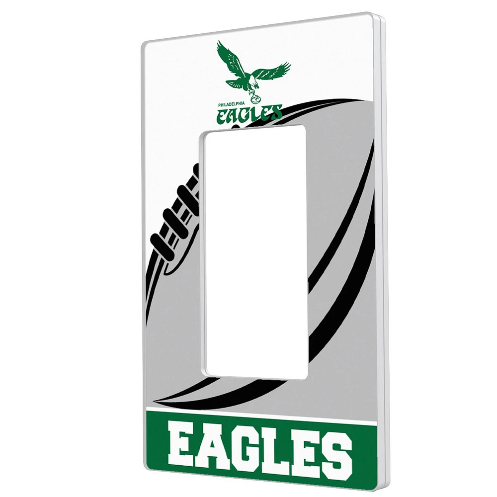 Philadelphia Eagles Passtime Design Single Rocker Lightswitch Plate