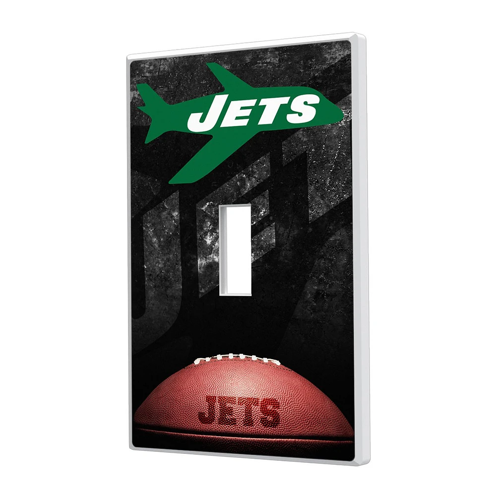 New York Jets Legendary Design Single Toggle Lightswitch Plate