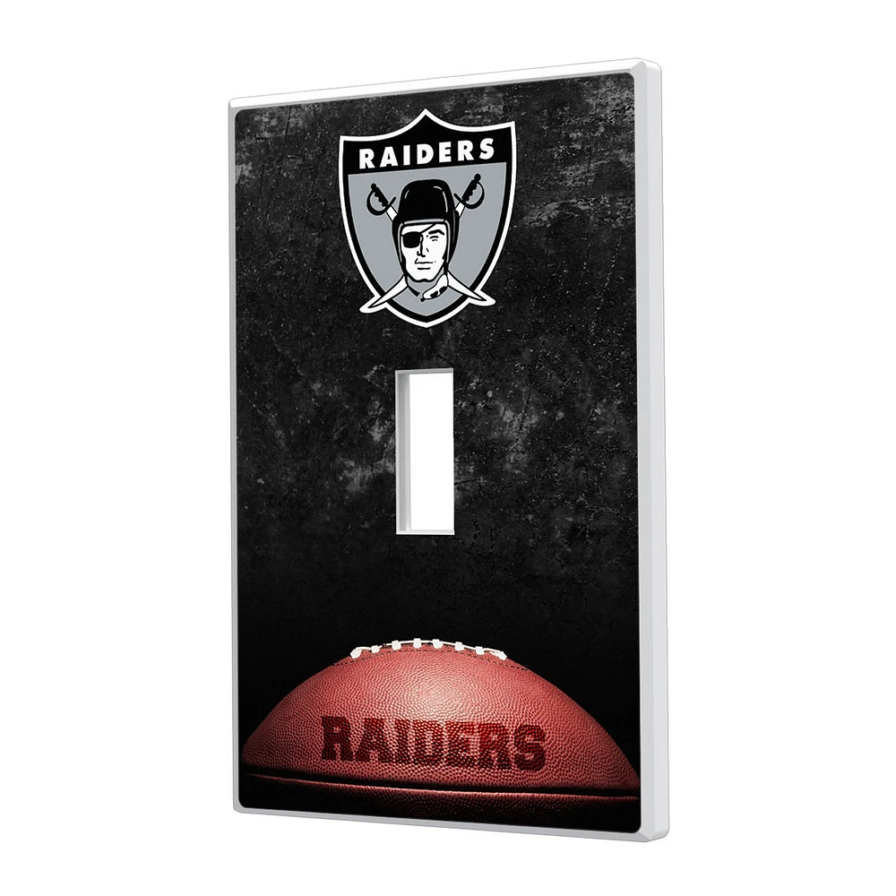 Oakland Raiders Legendary Design Single Toggle Lightswitch Plate