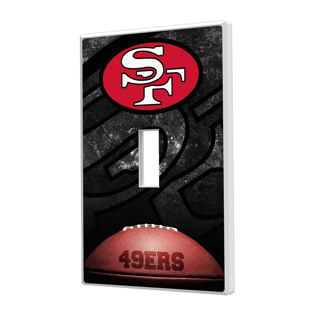 San Francisco 49ers Legendary Design Single Toggle Lightswitch Plate
