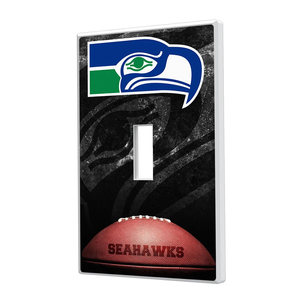 Seattle Seahawks Legendary Design Single Toggle Lightswitch Plate