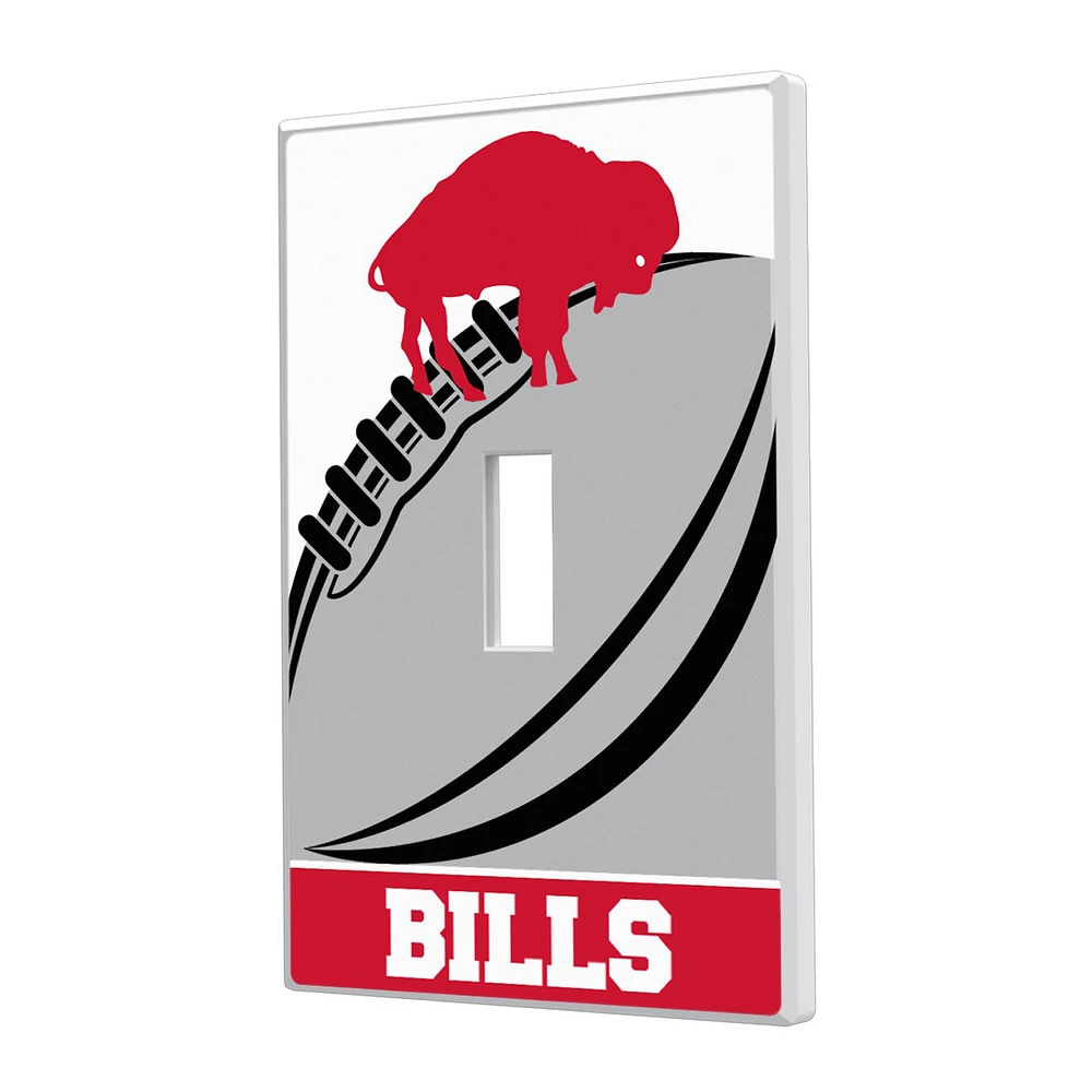 Buffalo Bills Passtime Design Single Toggle Lightswitch Plate