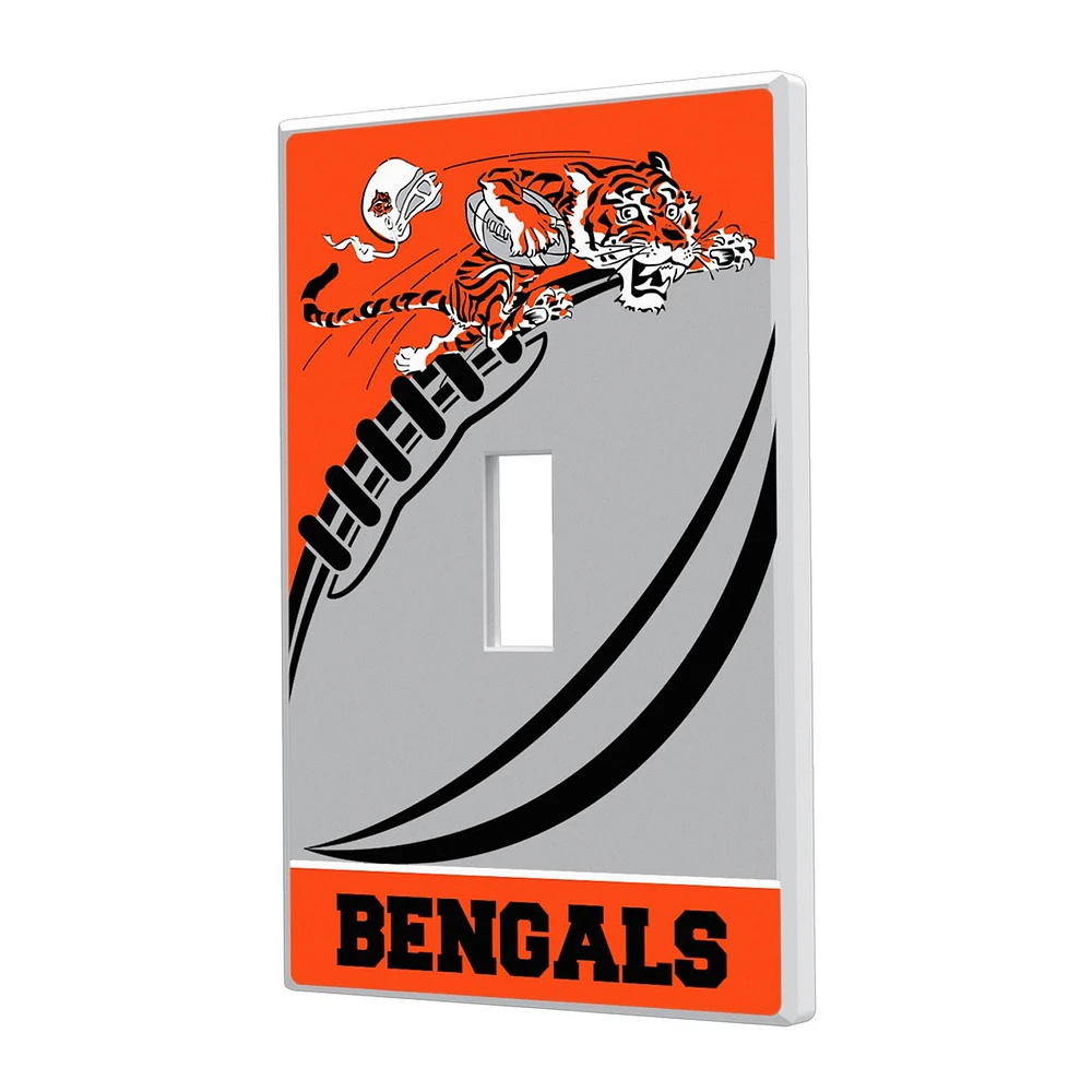 Cincinnati Bengals Passtime Design Single Toggle Lightswitch Plate