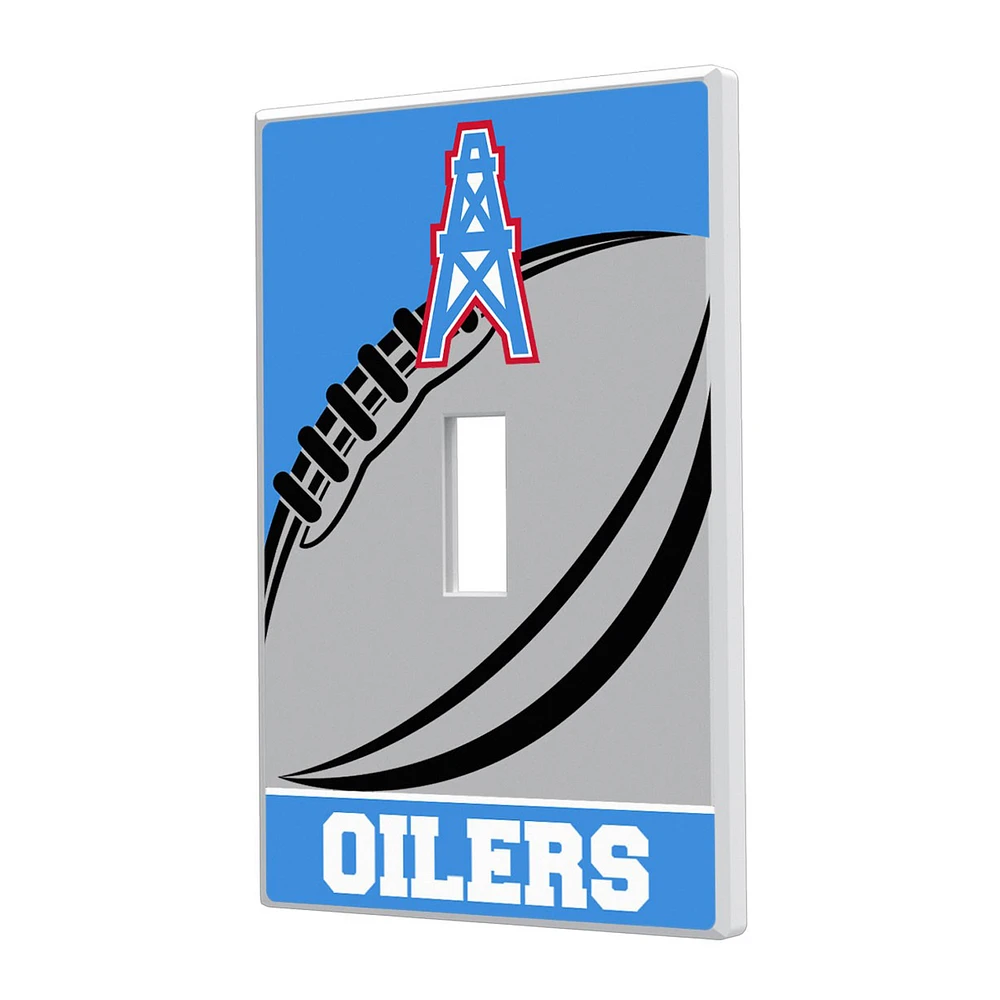 Houston Oilers Passtime Design Single Toggle Lightswitch Plate