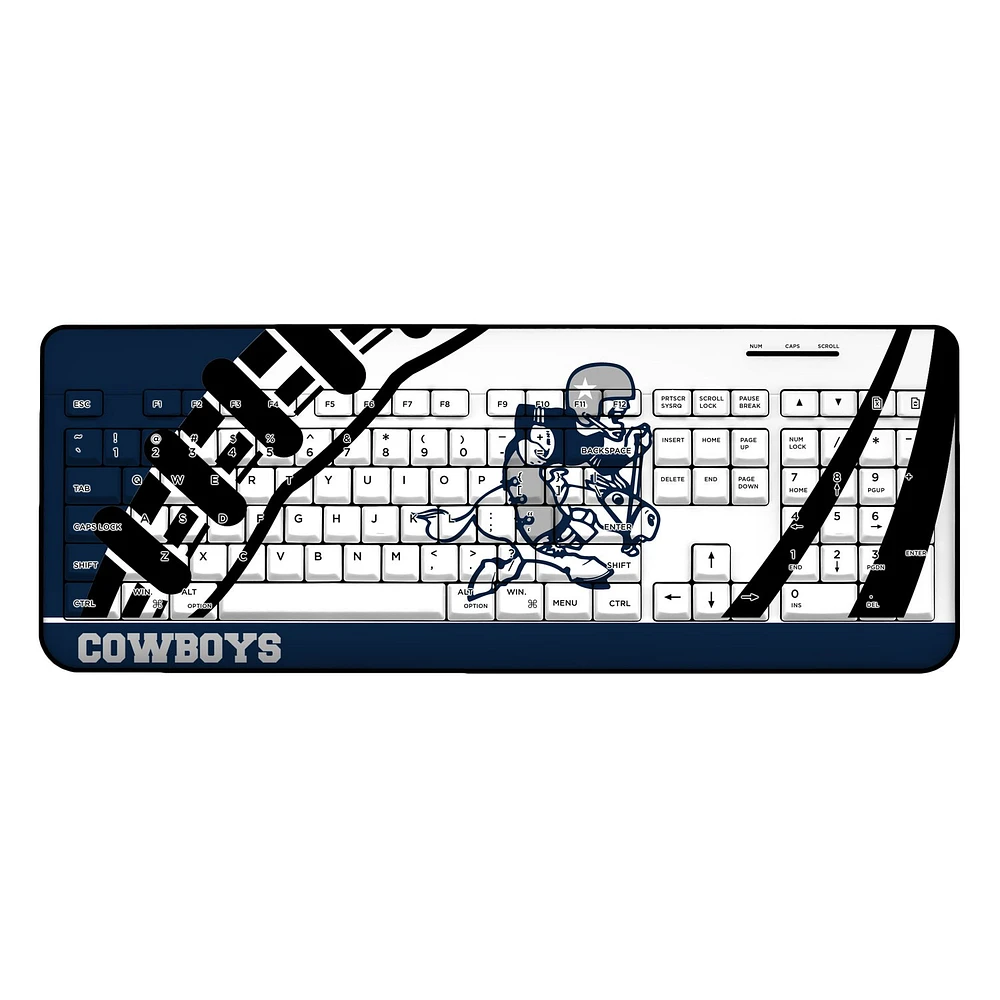 Dallas Cowboys Passtime Design Wireless Keyboard