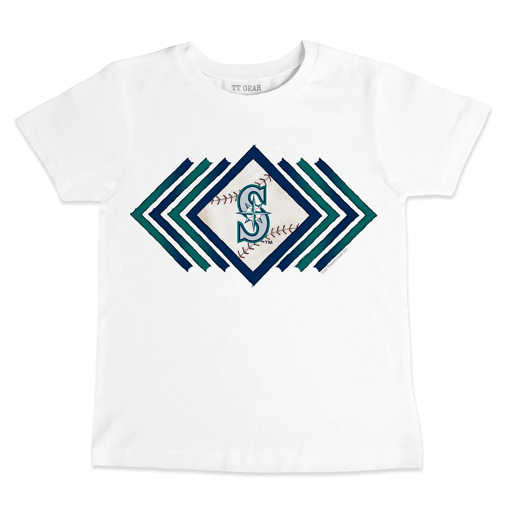 Youth Tiny Turnip White Seattle Mariners Prism Arrows T-Shirt