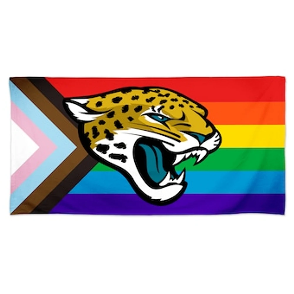 WinCraft Jacksonville Jaguars 30'' x 60'' Pride Spectra Beach Towel