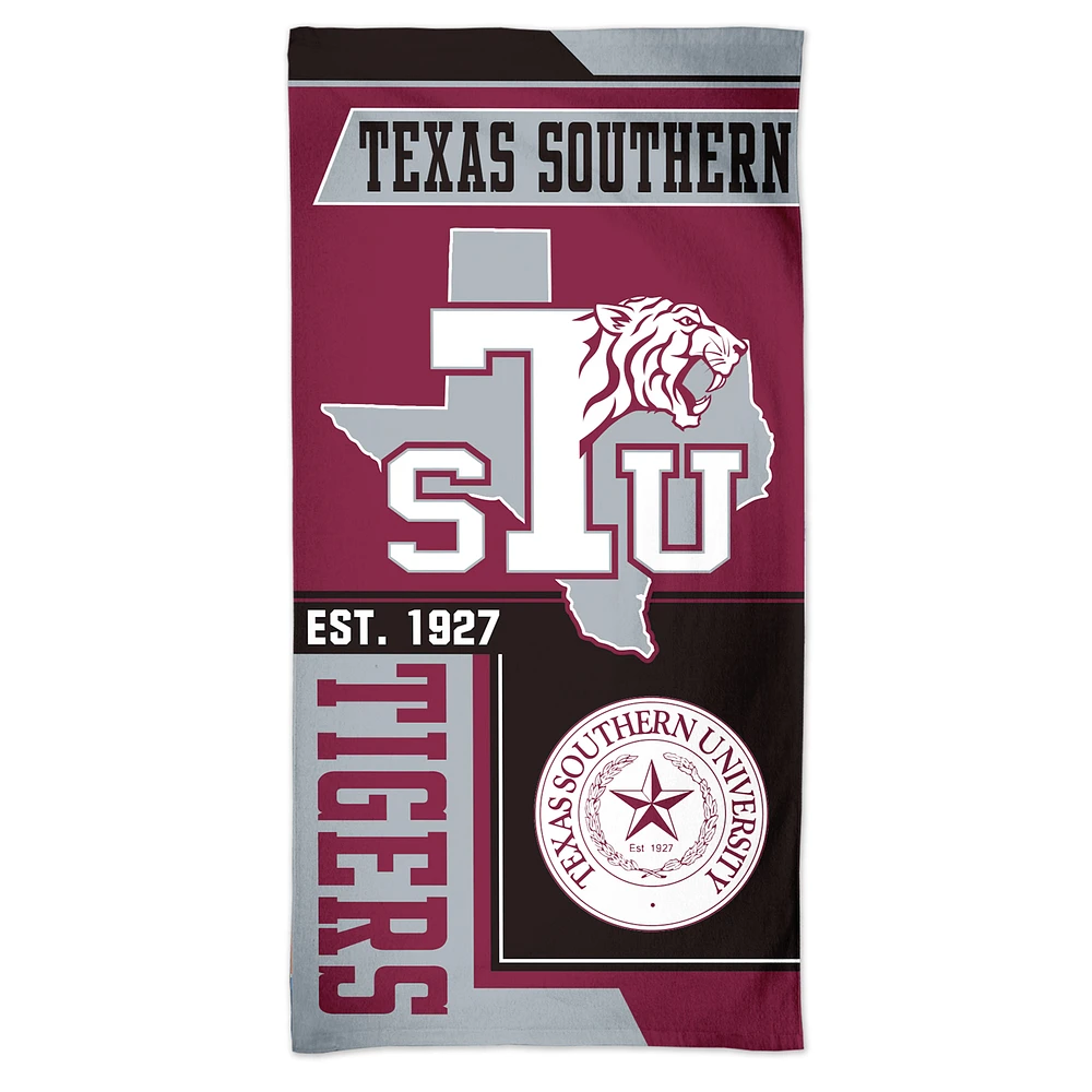 WinCraft Texas Southern Tigers 60'' x 30'' State Spectra Beach Towel