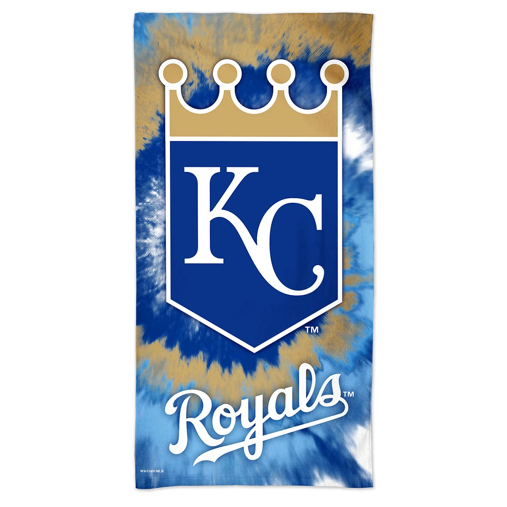 WinCraft Kansas City Royals 60'' x 30'' Tie-Dye Spectra Beach Towel