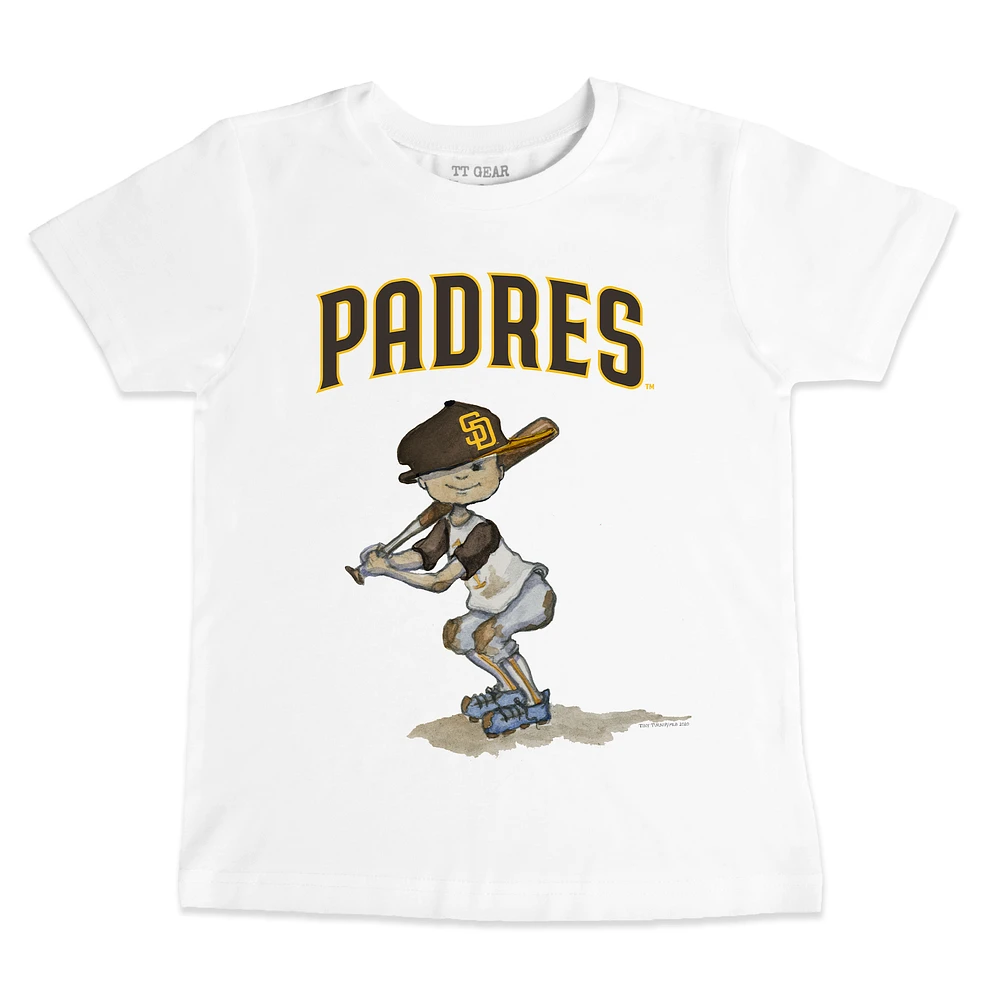 Toddler Tiny Turnip White San Diego Padres Team Slugger T-Shirt