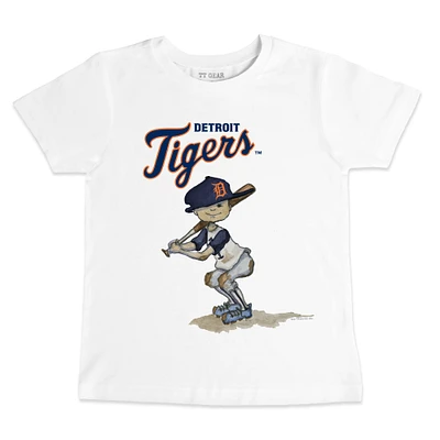 Youth Tiny Turnip White Detroit Tigers Team Slugger T-Shirt