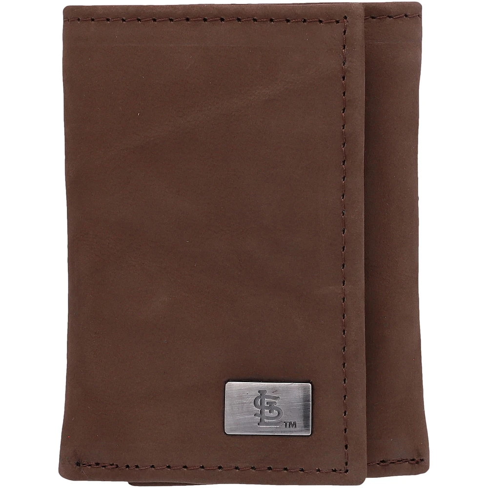 St. Louis Cardinals Leather Trifold Wallet with Concho