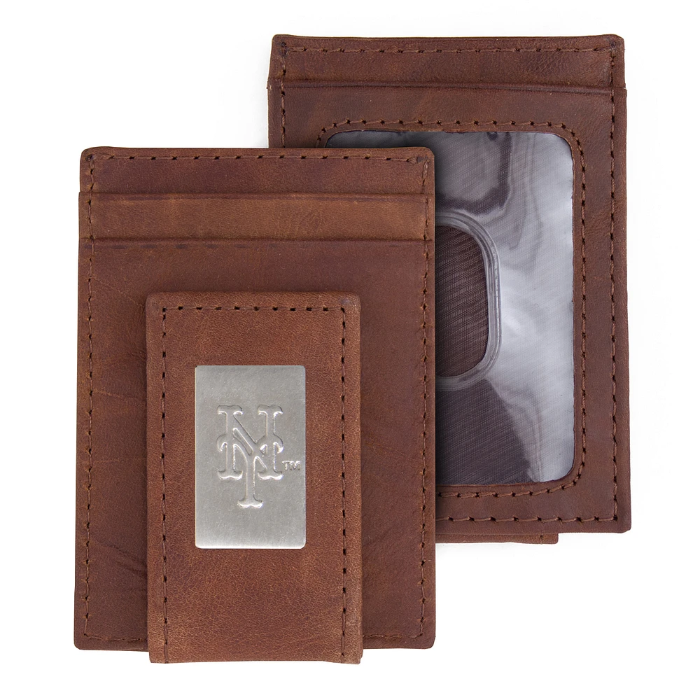 New York Mets Leather Front Pocket Wallet