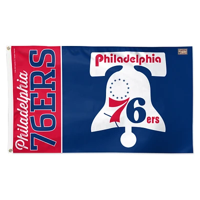 WinCraft Philadelphia 76ers 3' x 5' Single-Sided Heritage Deluxe Flag
