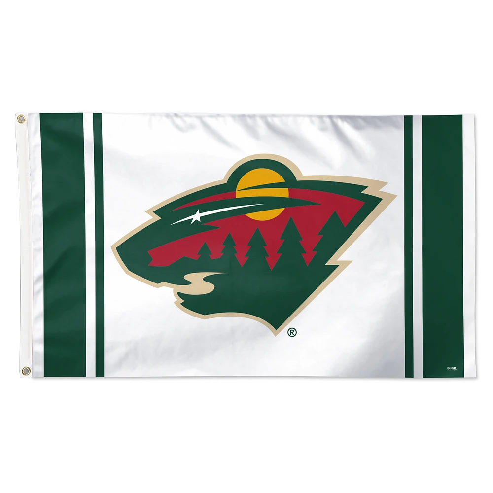 WinCraft Minnesota Wild 3' x 5' Vertical Stripe Deluxe Single-Sided Flag