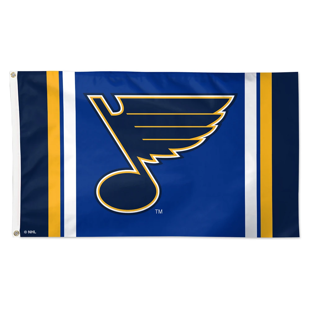WinCraft St. Louis Blues 3' x 5' Team Stripe Deluxe Single-Sided Flag