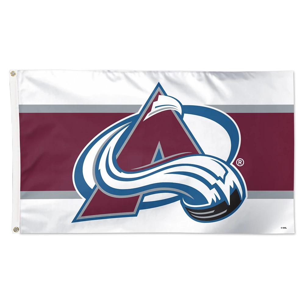 WinCraft Colorado Avalanche 3' x 5' Horizontal Stripe Deluxe Single-Sided Flag