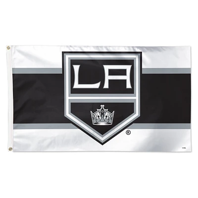 WinCraft Los Angeles Kings 3' x 5' Horizontal Stripe Deluxe Single-Sided Flag