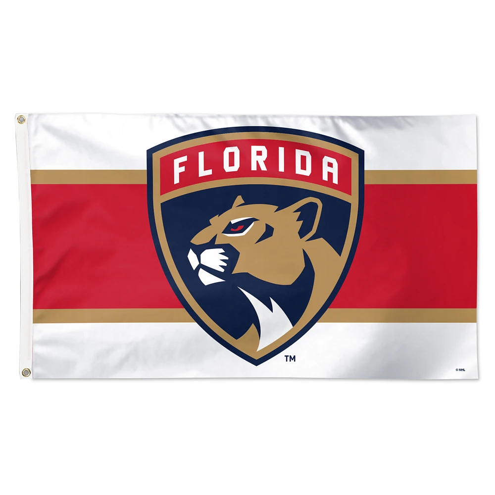 WinCraft Florida Panthers 3' x 5' Horizontal Stripe Deluxe Single-Sided Flag