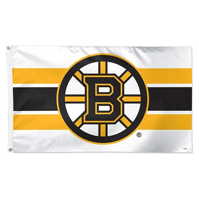 WinCraft Boston Bruins 3' x 5' Horizontal Stripe Deluxe Single-Sided Flag