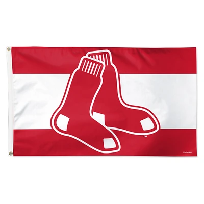 WinCraft Boston Red Sox 3' x 5' Horizontal Stripe Deluxe Single-Sided Flag