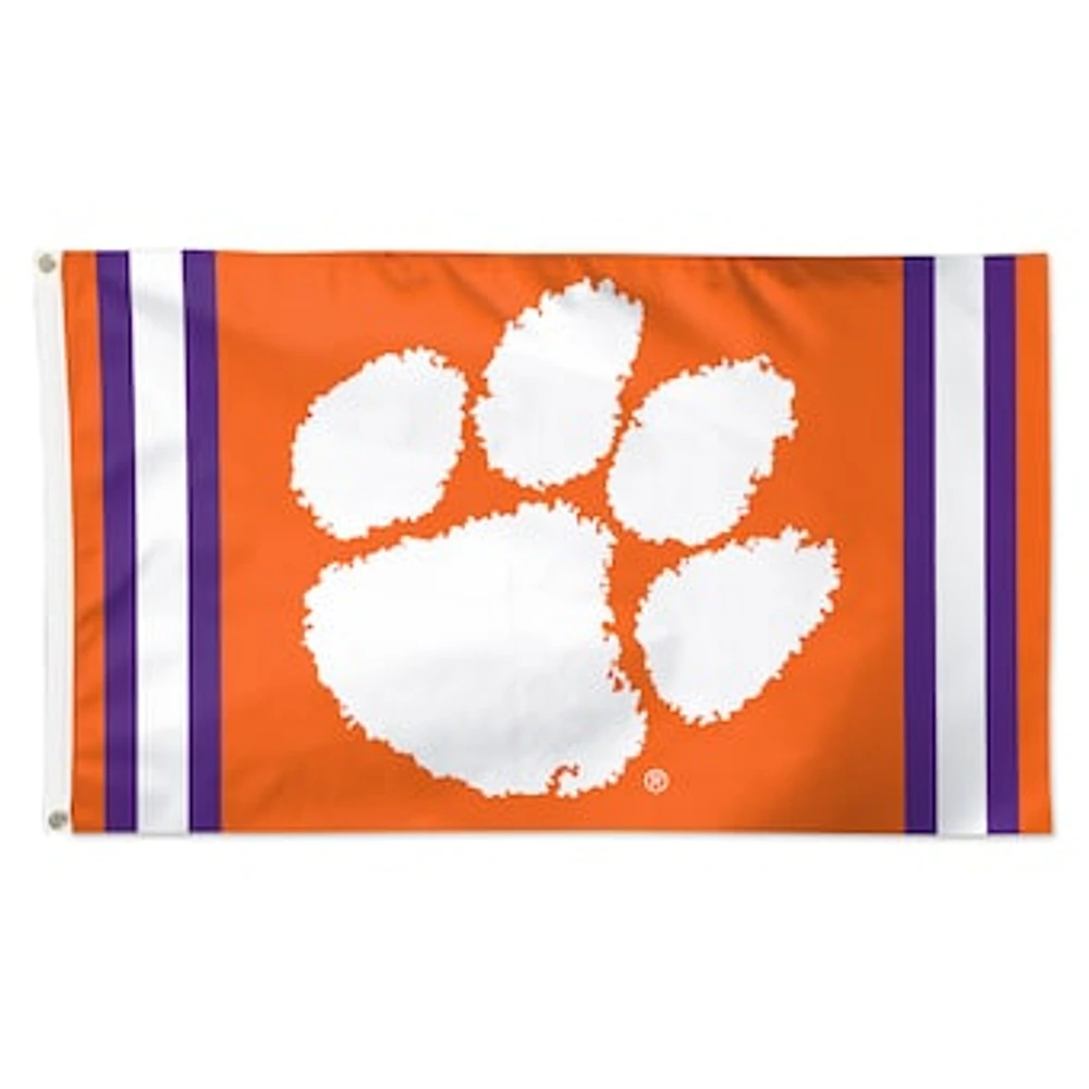 WinCraft Clemson Tigers 3' x 5' Vertical Stripe Deluxe Single-Sided Flag