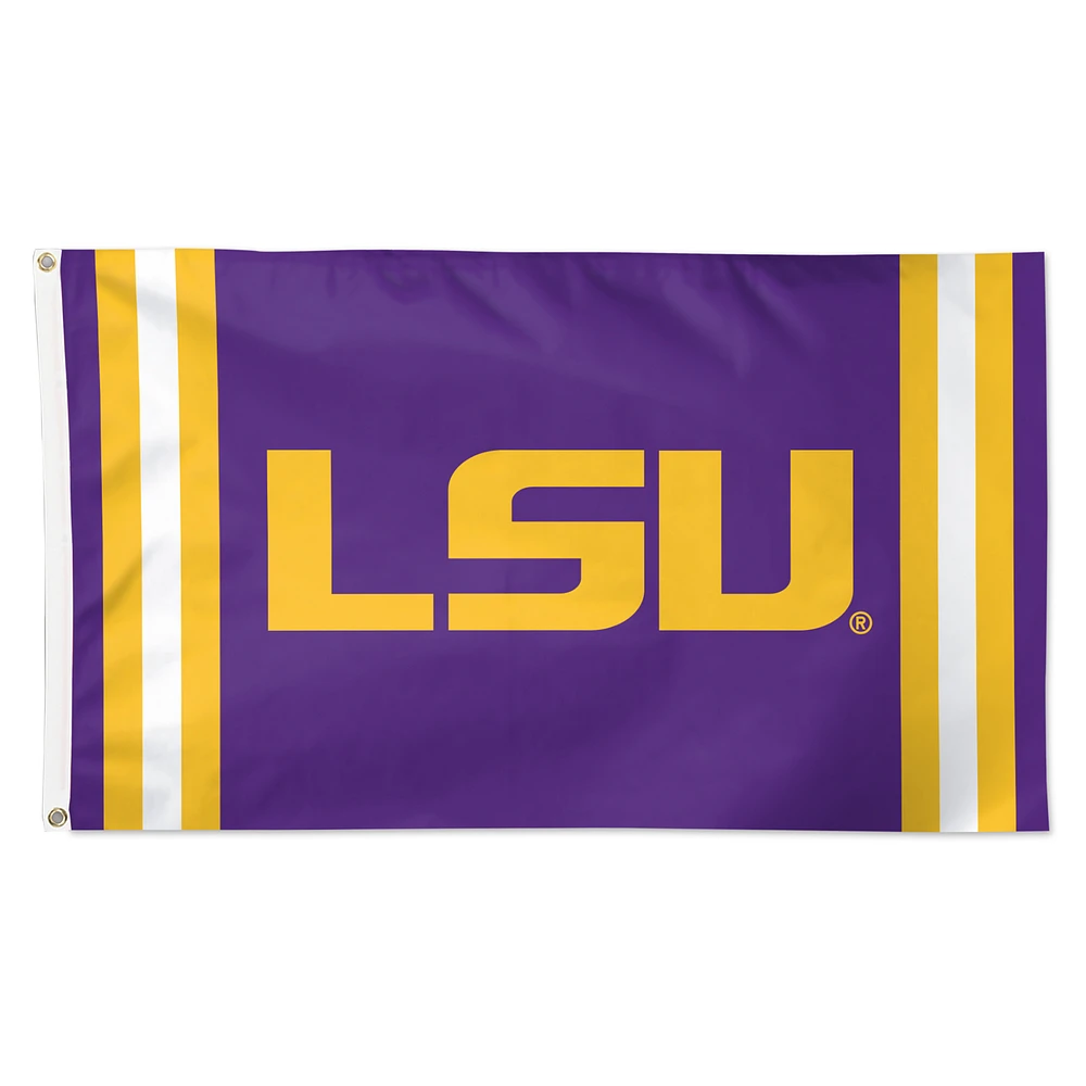 WinCraft LSU Tigers 3' x 5' Vertical Stripe Deluxe Single-Sided Flag
