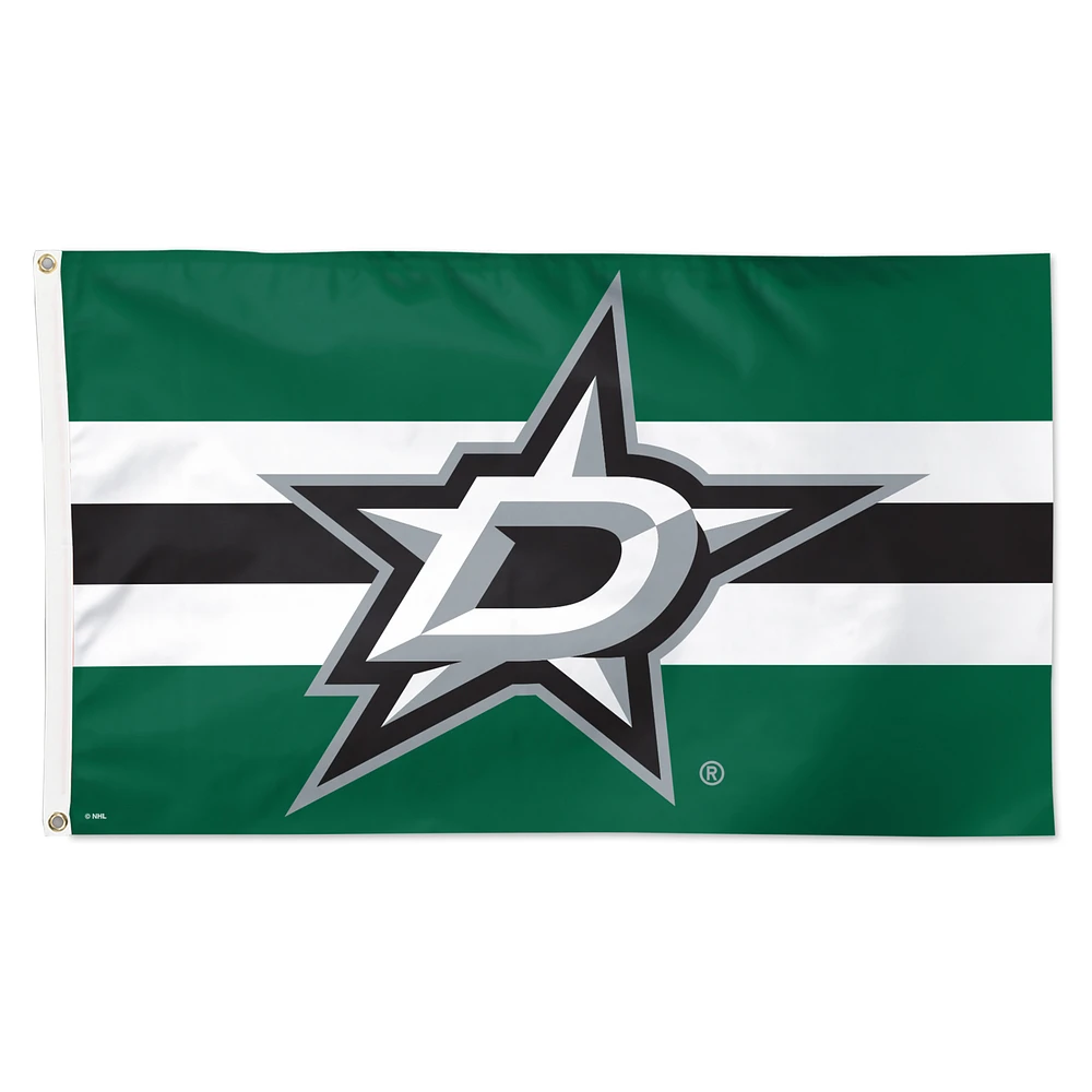 WinCraft Dallas Stars 3' x 5' Team Stripe Deluxe Single-Sided Flag
