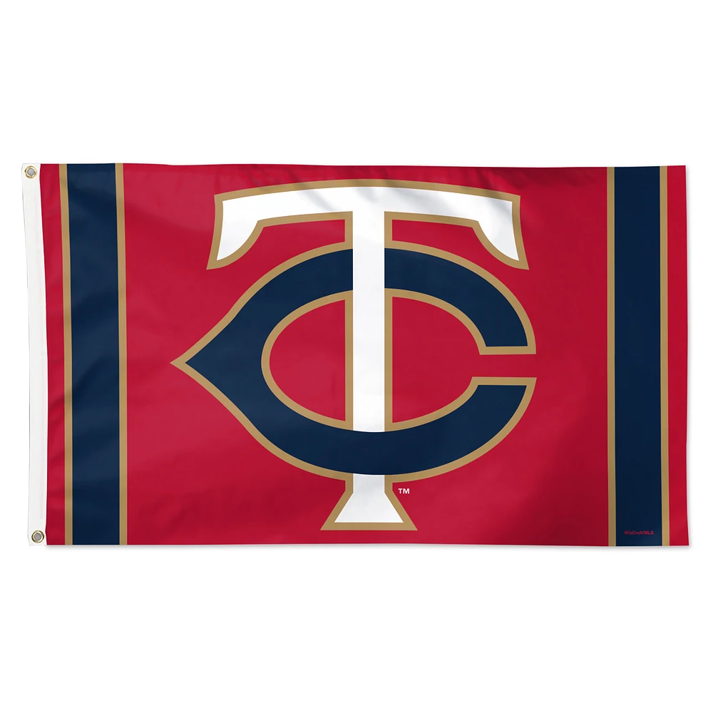 WinCraft Minnesota Twins 3' x 5' Vertical Stripe Deluxe Single-Sided Flag