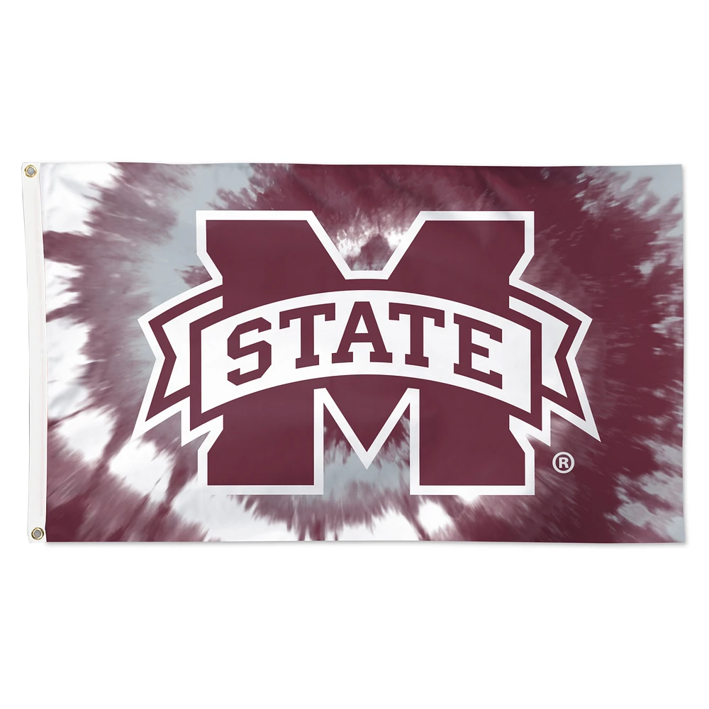 WinCraft Mississippi State Bulldogs 3' x 5' Tie-Dye Deluxe Single-Sided Flag