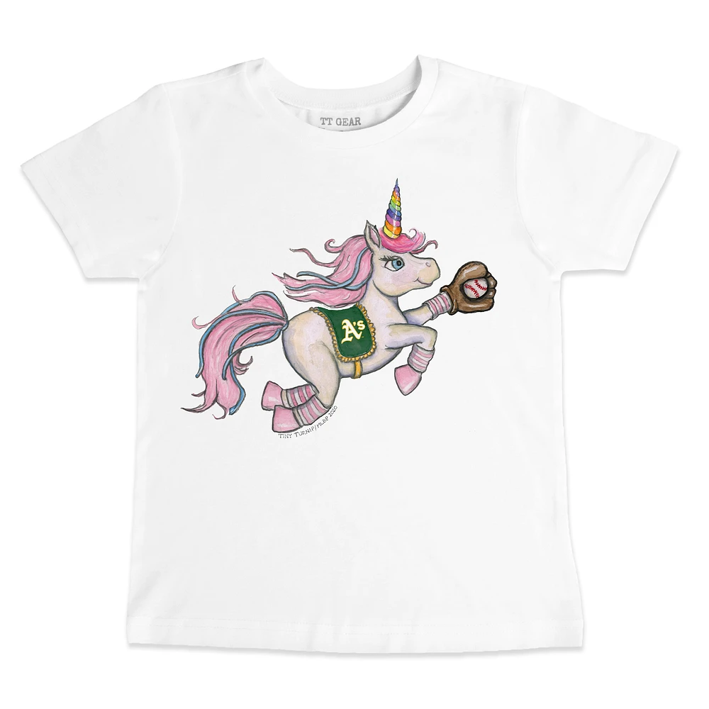 Youth Tiny Turnip White Athletics Unicorn T-Shirt