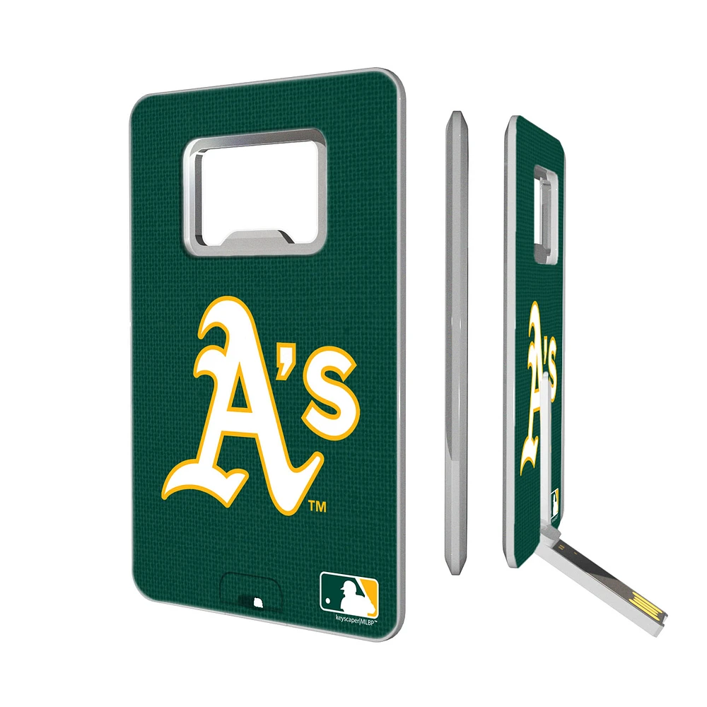 Athletics 32GB Solid Design Credit Card USB Drive with Bottle Opener