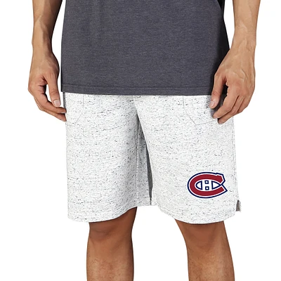 Men's Concepts Sport White/Charcoal Montreal Canadiens Throttle Knit Jam Shorts