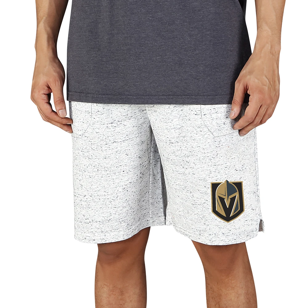 Men's Concepts Sport White/Charcoal Vegas Golden Knights Throttle Knit Jam Shorts