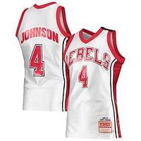 Men's Mitchell & Ness Larry Johnson White UNLV Rebels 1989/90 Authentic Throwback Jersey