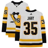 Tristan Jarry White Pittsburgh Penguins Autographed adidas Authentic Jersey