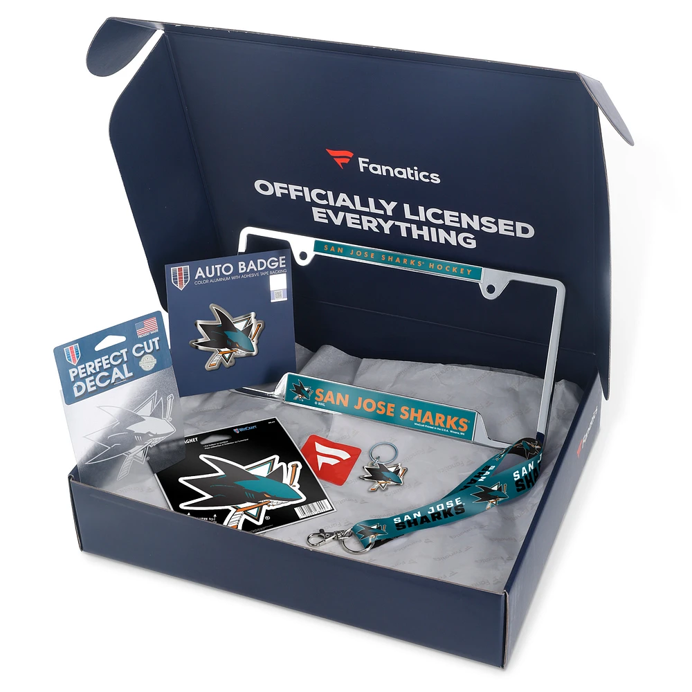 WinCraft San Jose Sharks Fanatics Pack Automotive-Themed Gift Box - $55+ Value