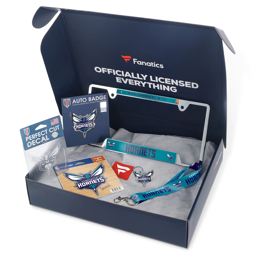 WinCraft Charlotte Hornets Fanatics Pack Automotive-Themed Gift Box - $55+ Value