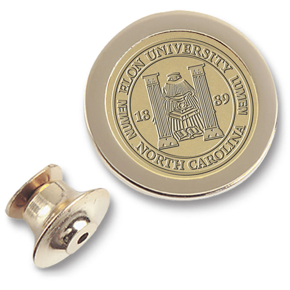 Gold Elon Phoenix Logo Lapel Pin