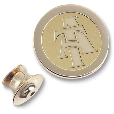 Gold North Carolina A&T Aggies Logo Lapel Pin