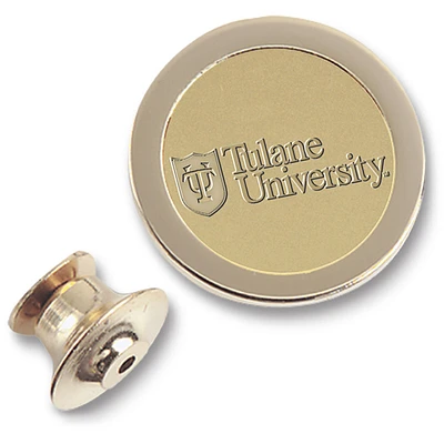 Gold Tulane Green Wave Secondary Logo Lapel Pin
