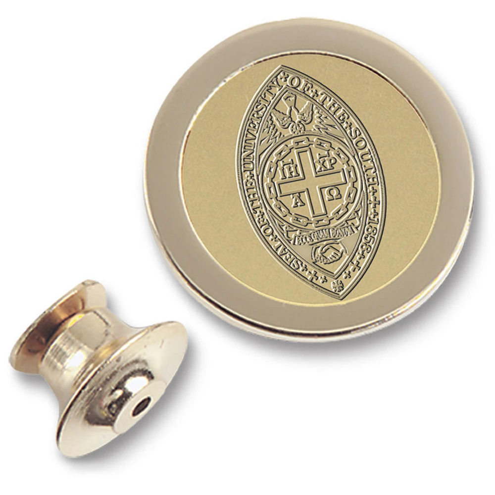 Gold University of the South Tigers Logo Lapel Pin