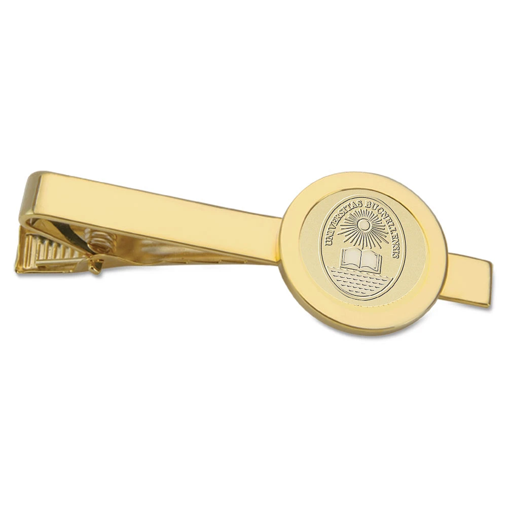 Gold Bucknell Bison Logo Tie Bar