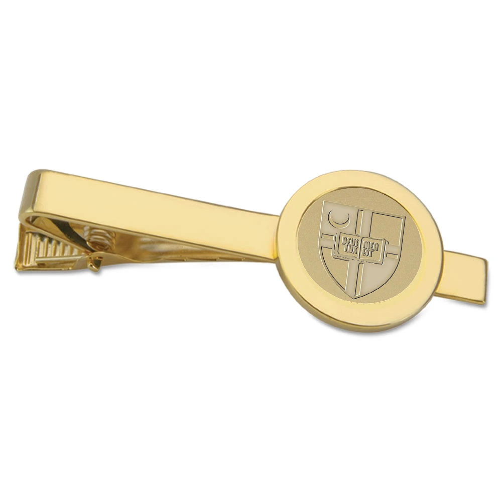 Gold Catholic University Cardinals Logo Tie Bar