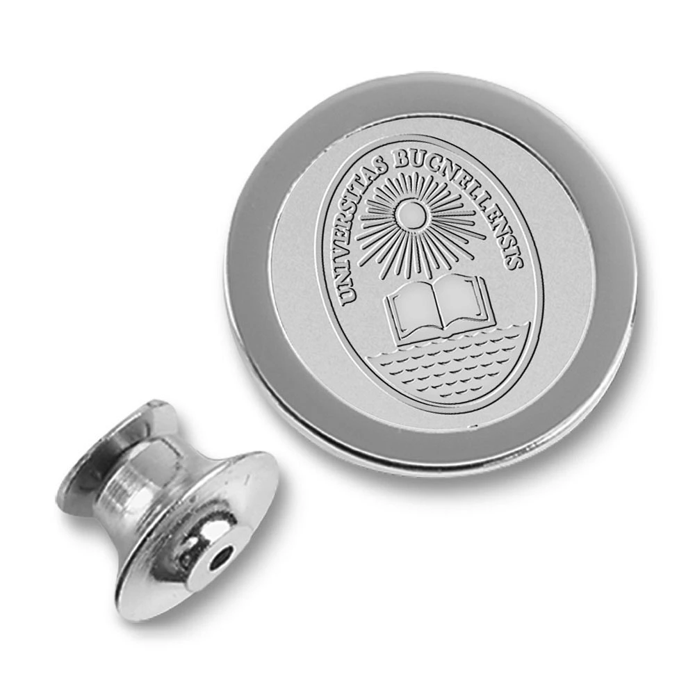 Silver Bucknell Bison Lapel Pin